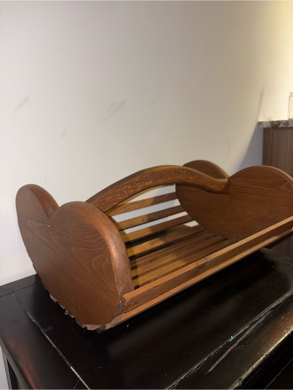 Vintage Cottagecore Wooden Heart Basket Piece🤎